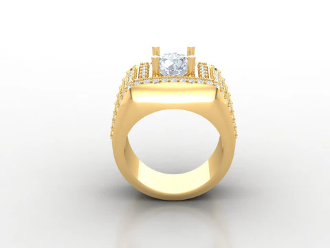 Man Ring Cad File Printing 3D Print Model
