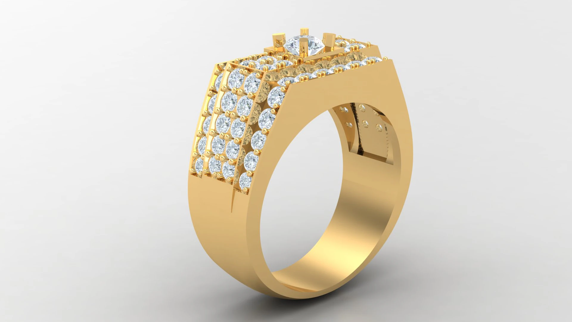 Man Ring Cad File Printing 3D Print Model .c4d .max .obj .3ds .fbx .stl .blend 