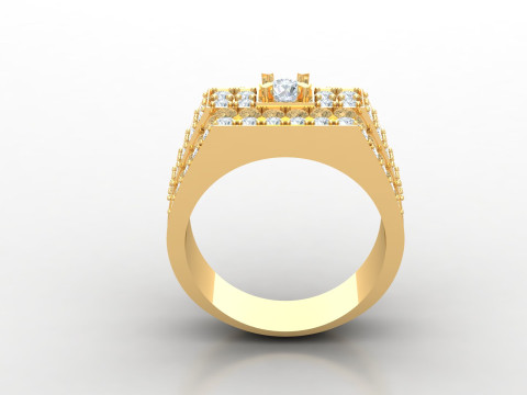 Man Ring Cad File Printing Modello di stampa 3D