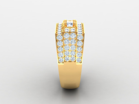Man Ring Cad File Printing Modello di stampa 3D