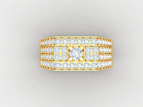 Man Ring Cad File Printing Modello di stampa 3D