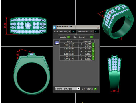 Man Ring Cad File Printing Modello di stampa 3D