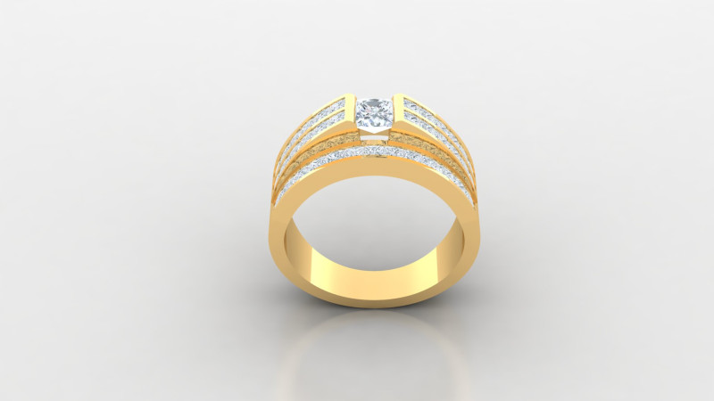 Man Ring Cad File Printing 3D 打印模型 .c4d .max .obj .3ds .fbx .stl .blend 