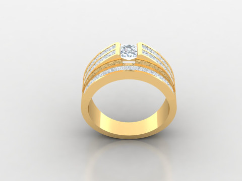 Man Ring Cad File Printing Modèles 3D en vedette