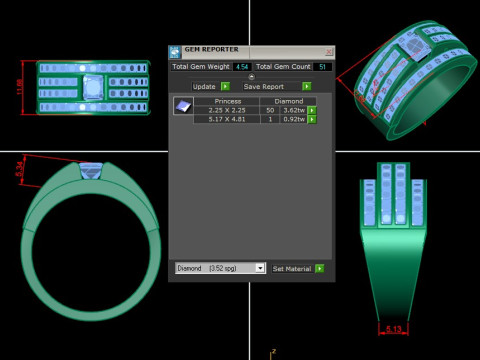 Man Ring Cad File Printing 3D 打印模型