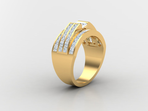 Man Ring Cad File Printing 3D 打印模型