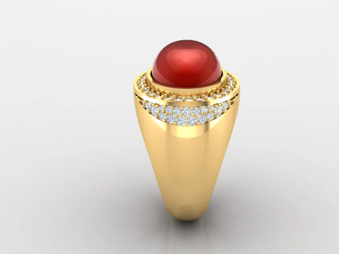 Man Ring Cad File Printing 3D Print Model