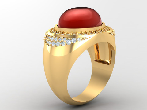 Man Ring Cad File Printing 3D Druckmodell
