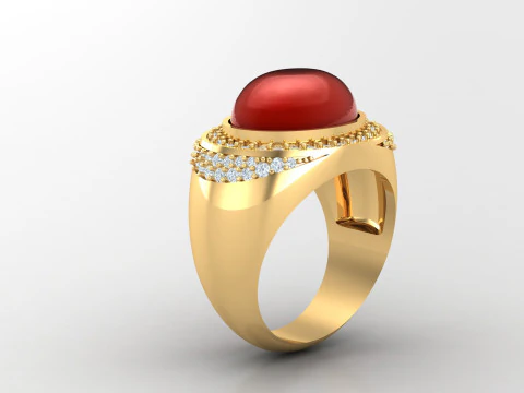 Man Ring Cad File Printing 3D Print Model