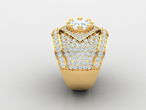 Man Ring Cad File Printing 3D 打印模型