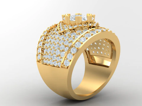 Man Ring Cad File Printing 3D Print Model