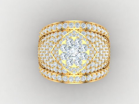 Man Ring Cad File Printing 3D Принт Модель