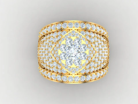 Man Ring Cad File Printing 3D Print Model