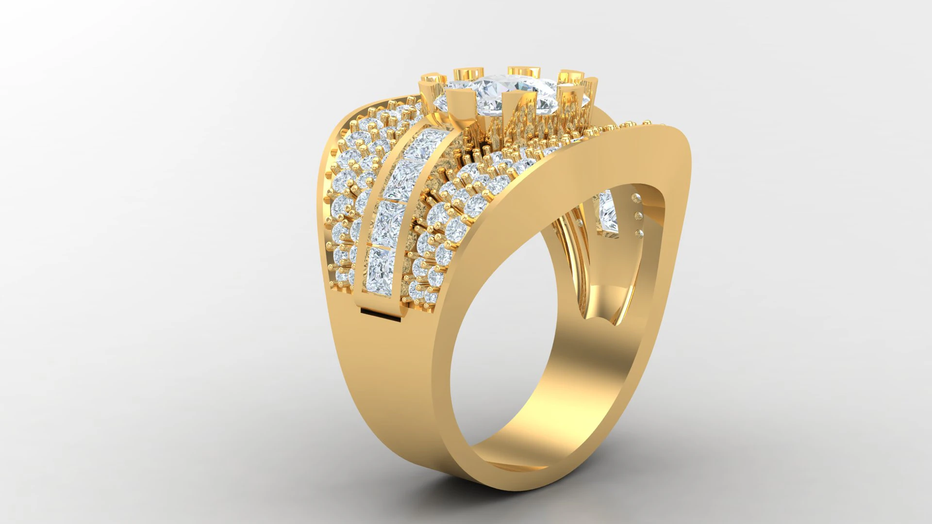 Man Ring Cad File Printing 3D Print Model .c4d .max .obj .3ds .fbx .stl .blend 