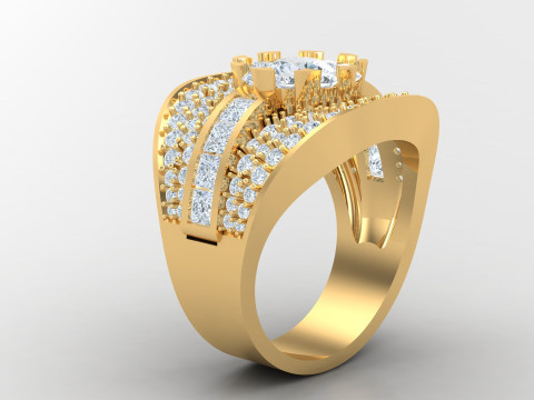 Man Ring Cad File Printing 3D 打印模型