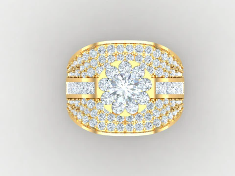 Man Ring Cad File Printing 3D Print Model