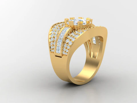 Man Ring Cad File Printing 3D Print Model
