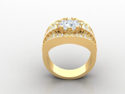 Man Ring Cad File Printing 3D printmodel