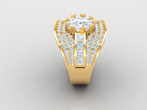 Man Ring Cad File Printing 3D printmodel