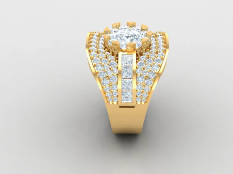 Man Ring Cad File Printing 3D Print Model