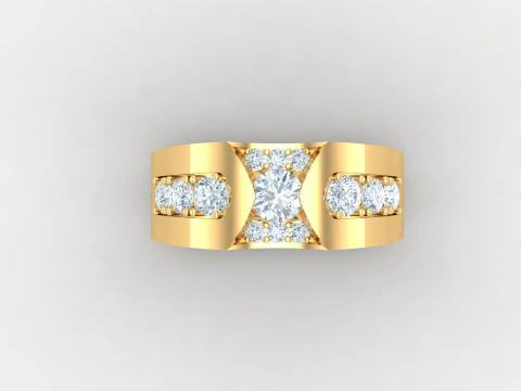 Man Ring Cad File Printing 3D Print Model