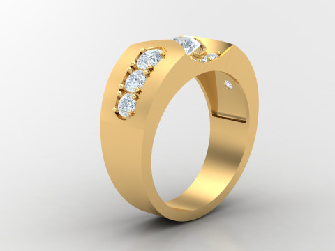 Man Ring Cad File Printing 3D Print Model