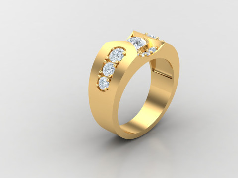Man Ring Cad File Printing 3D Print Model