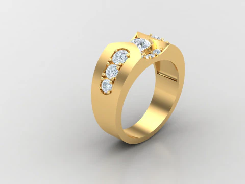 Man Ring Cad File Printing 3D Print Model