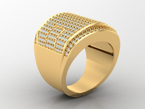 Man Ring Cad File Printing 3D Print Model