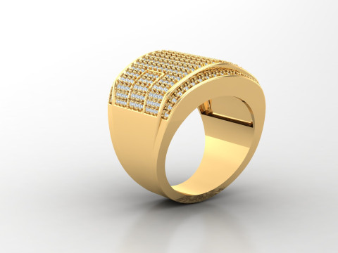 Man Ring Cad File Printing 3D Print Model