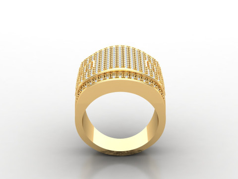 Man Ring Cad File Printing 3D Print Model