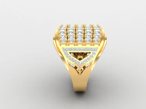 Pencetakan File Cad Cincin Pria Model Cetak 3D