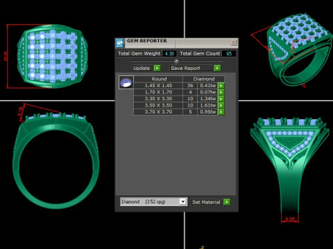 Man Ring Cad File Printing 3D 打印模型