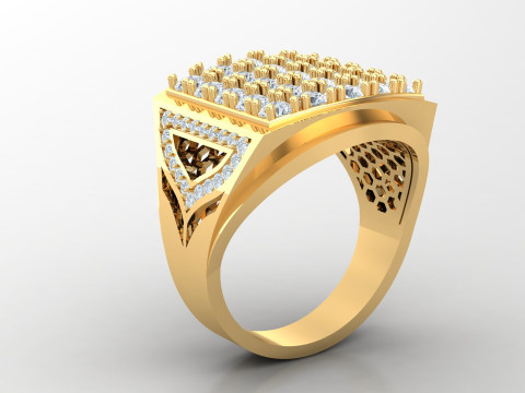 Man Ring Cad File Printing 3D 打印模型