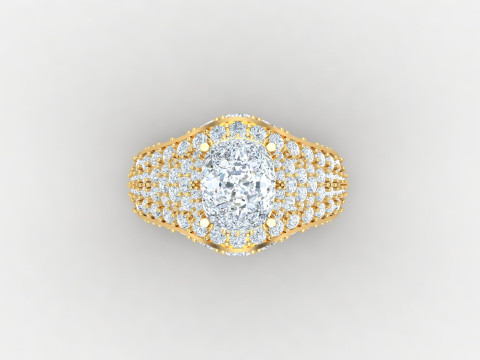 Man Ring Cad File Printing 3D 打印模型