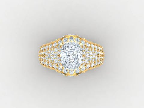 Man Ring Cad File Printing 3D Print Model