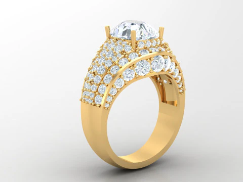 Man Ring Cad File Printing 3D Print Model