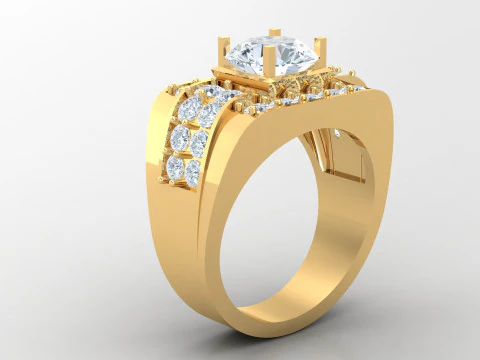 Man Ring Cad File Printing 3D Print Model