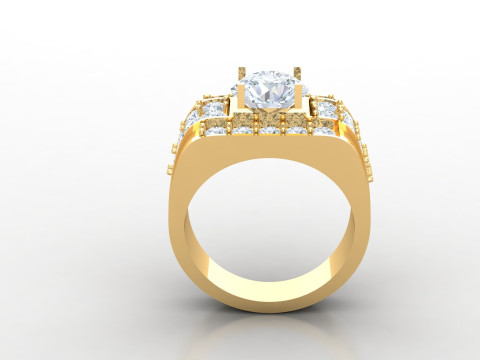 Man Ring Cad File Printing 3D Print Model