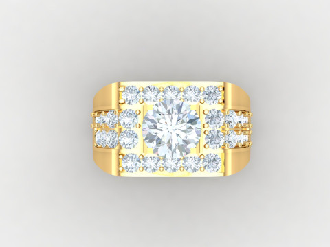 Man Ring Cad File Printing 3D Print Model