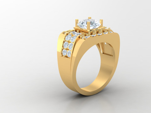 Man Ring Cad File Printing 3D Print Model