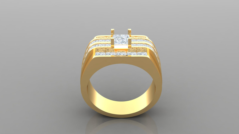 Man Ring Cad File Printing Modelo de impresión 3D .c4d .max .obj .3ds .fbx .stl .blend 