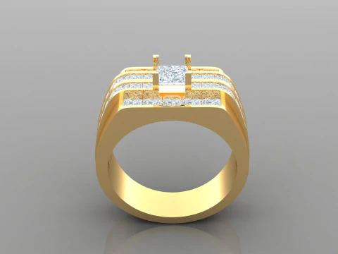 Man Ring Cad Dosya Baskısı 3D Baskı Modeli