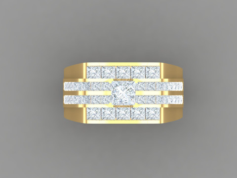 Man Ring Cad File Printing Modelo de impresión 3D