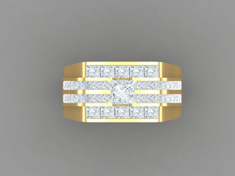 Man Ring Cad File Printing 3D Print Model
