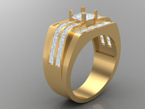 Man Ring Cad File Printing Modelo de impresión 3D