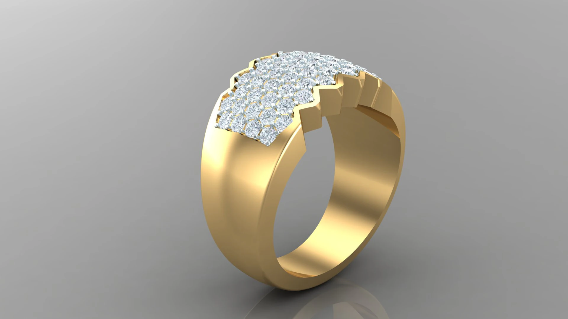 Man Ring Cad File Printing 3D Print Model .c4d .max .obj .3ds .fbx .stl .blend 