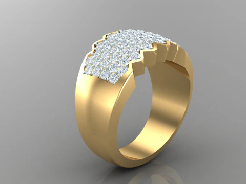 Man Ring Cad File Printing 3D Print Model