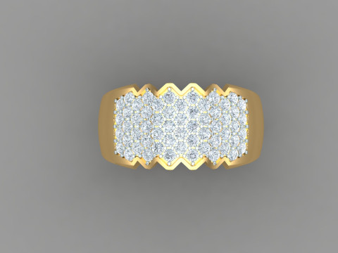 Man Ring Cad File Printing Modèles 3D en vedette