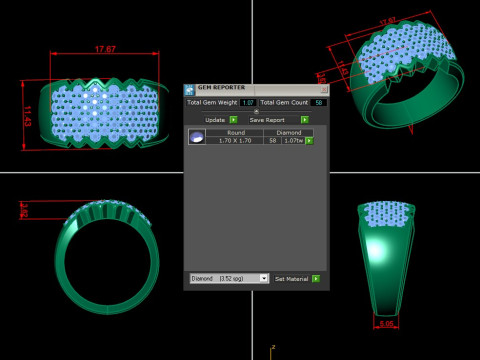 Man Ring Cad File Printing Modèles 3D en vedette